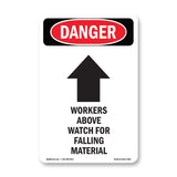 Workers Above Watch For Falling Material