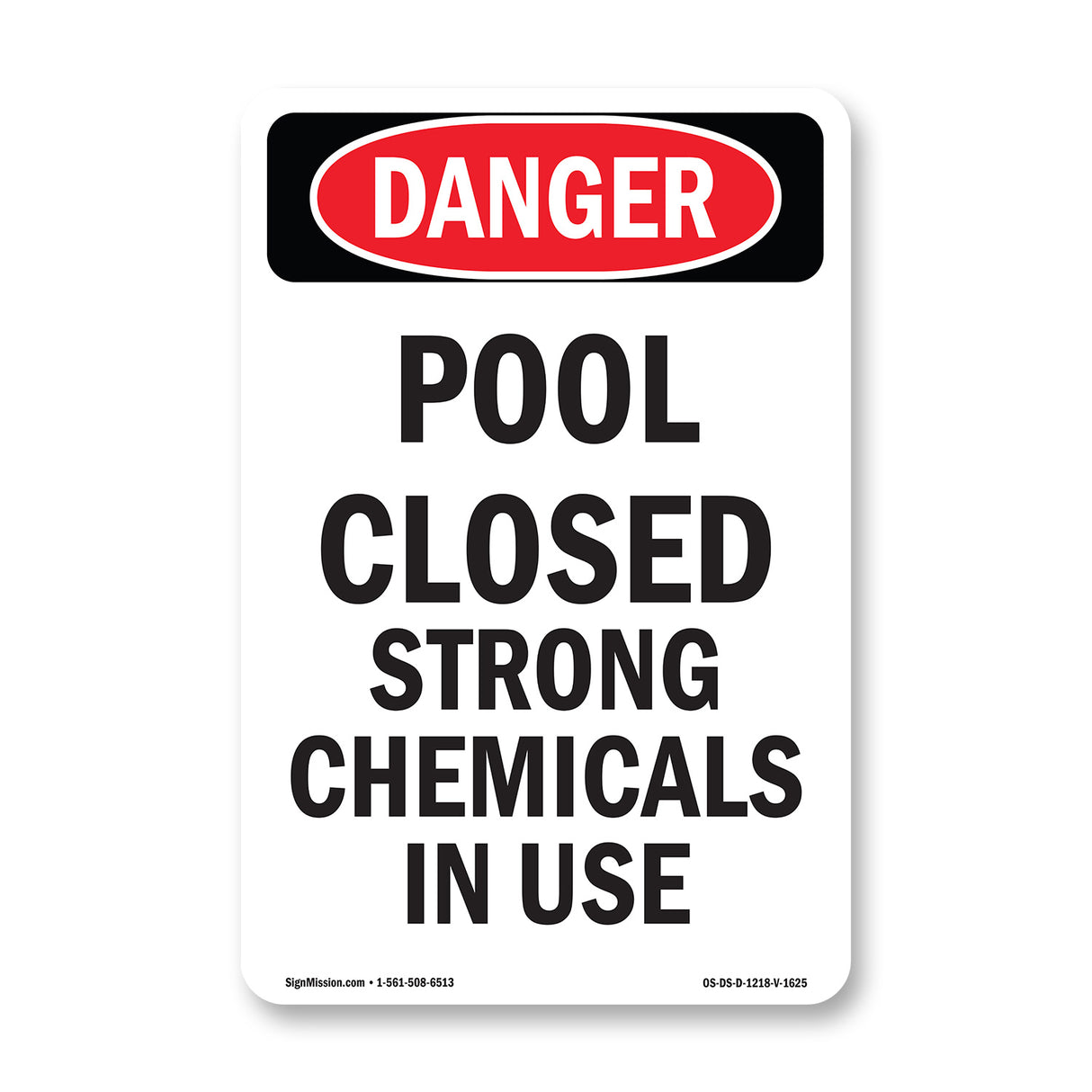 Pool Closed Strong Chemicals In Use