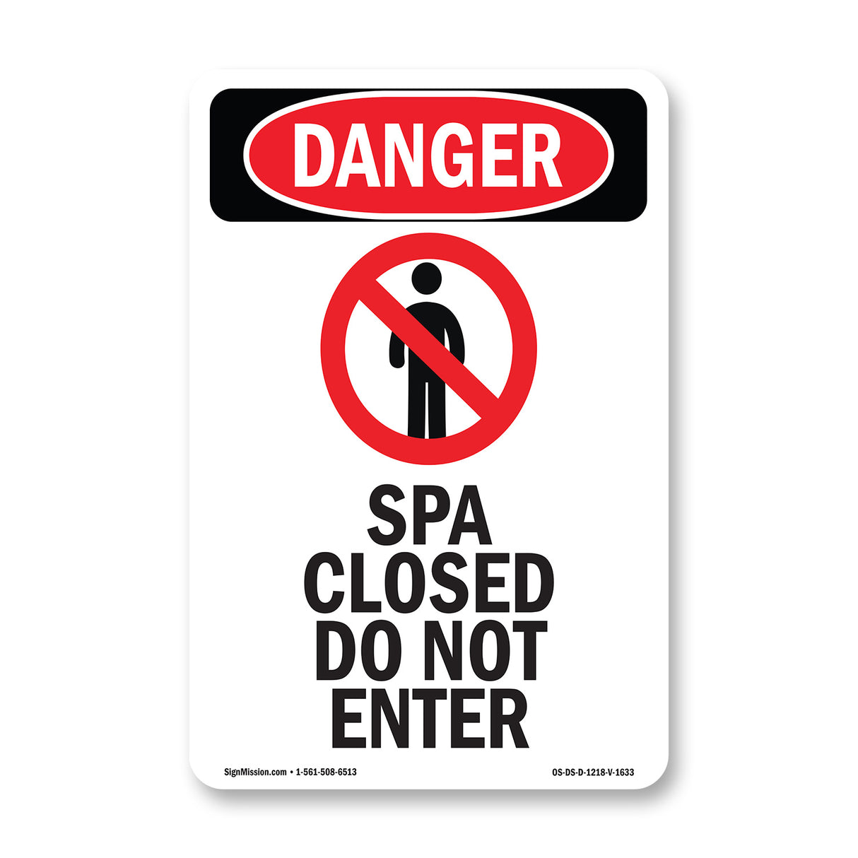 Spa Closed Do Not Enter