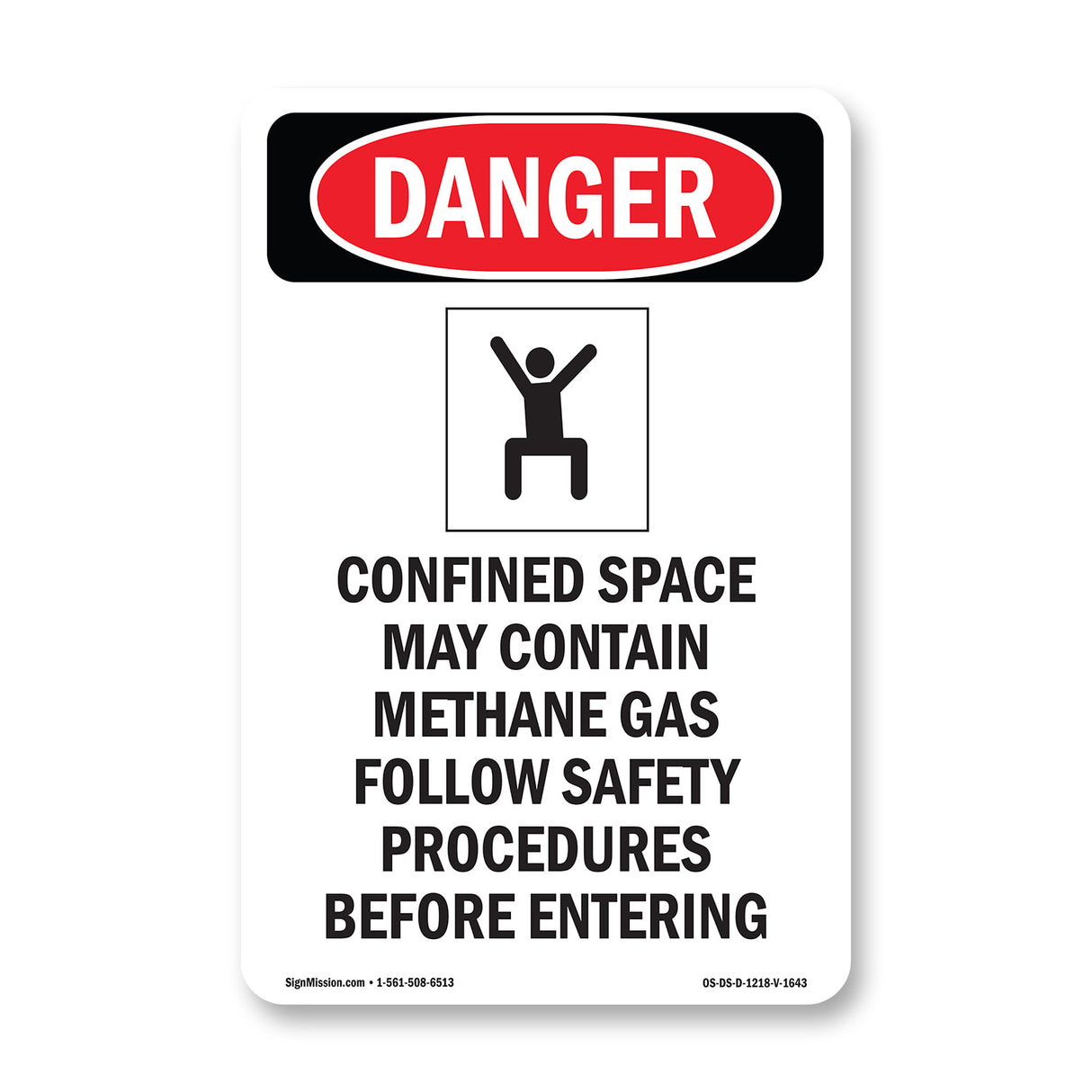 Confined Space May Contain Methane Gas