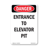Entrance To Elevator Pit