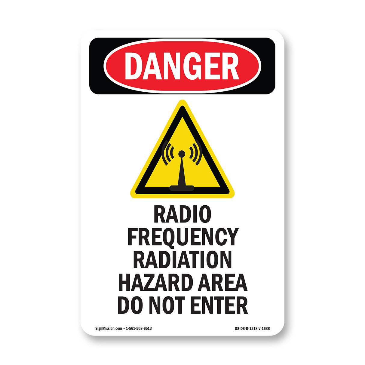 Radio Frequency Radiation Hazard Area