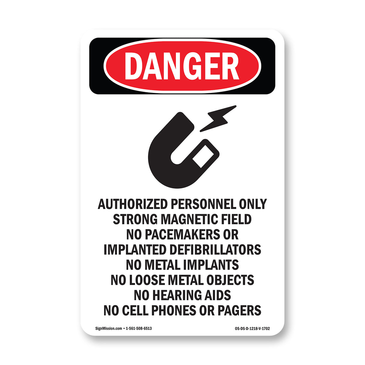 Strong Magnetic Field No Pacemakers