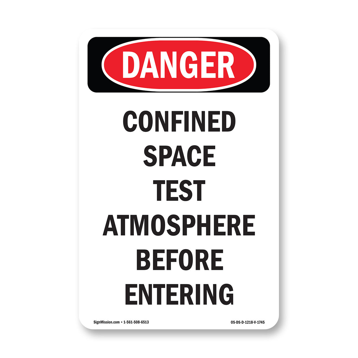 Portrait Confined Space Test Atmosphere