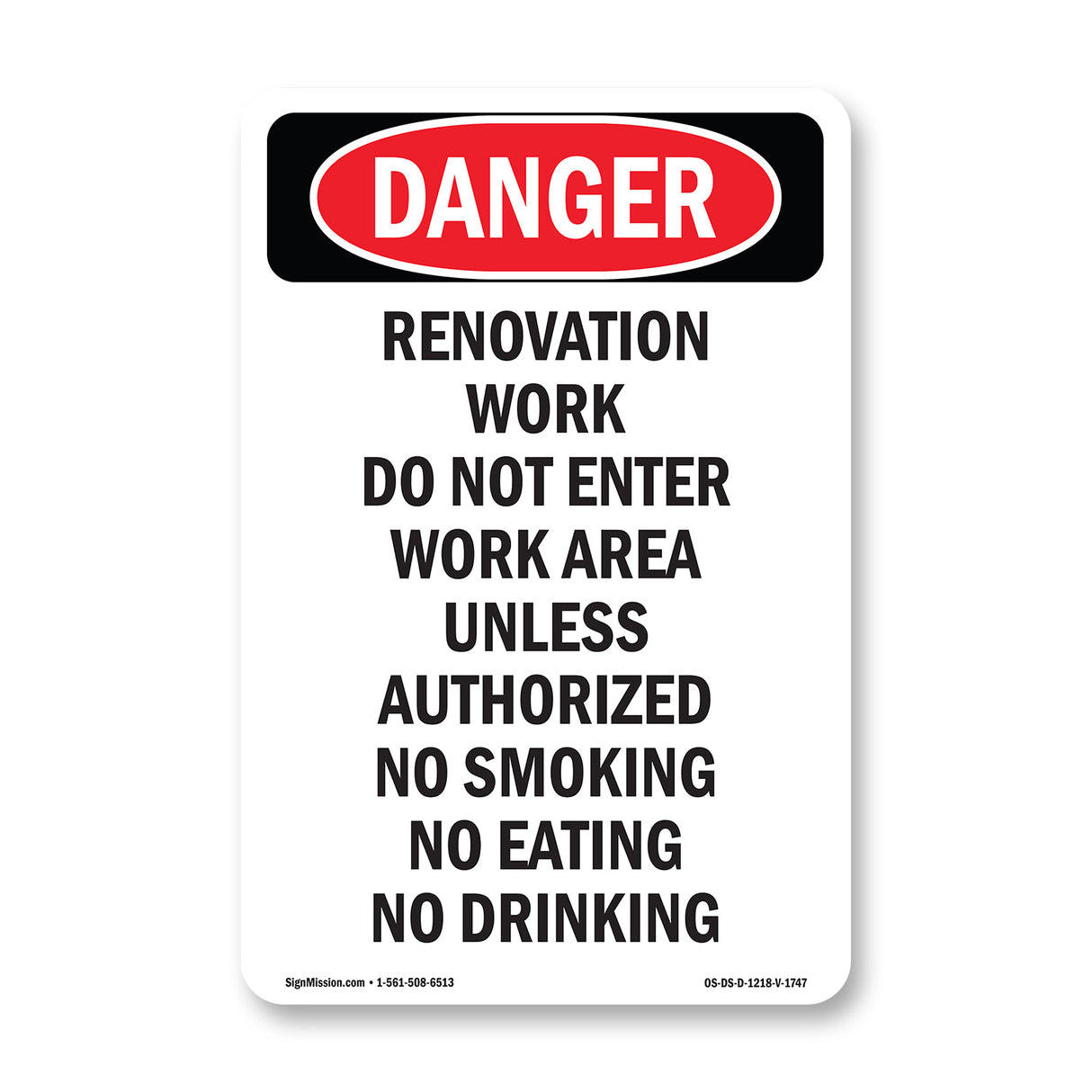 Renovation Work Do Not Enter Work Area
