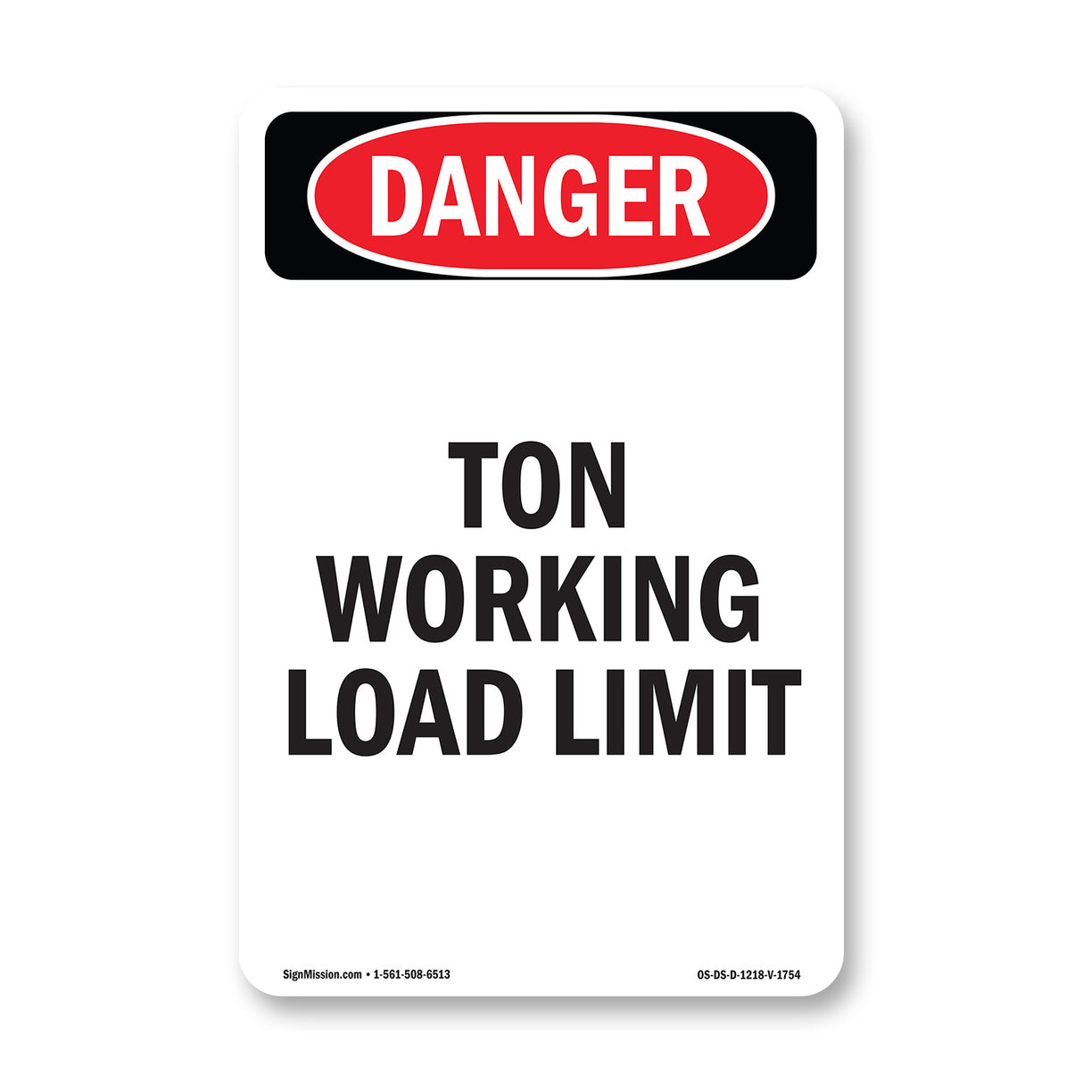 Custom -Ton Working Load Limit