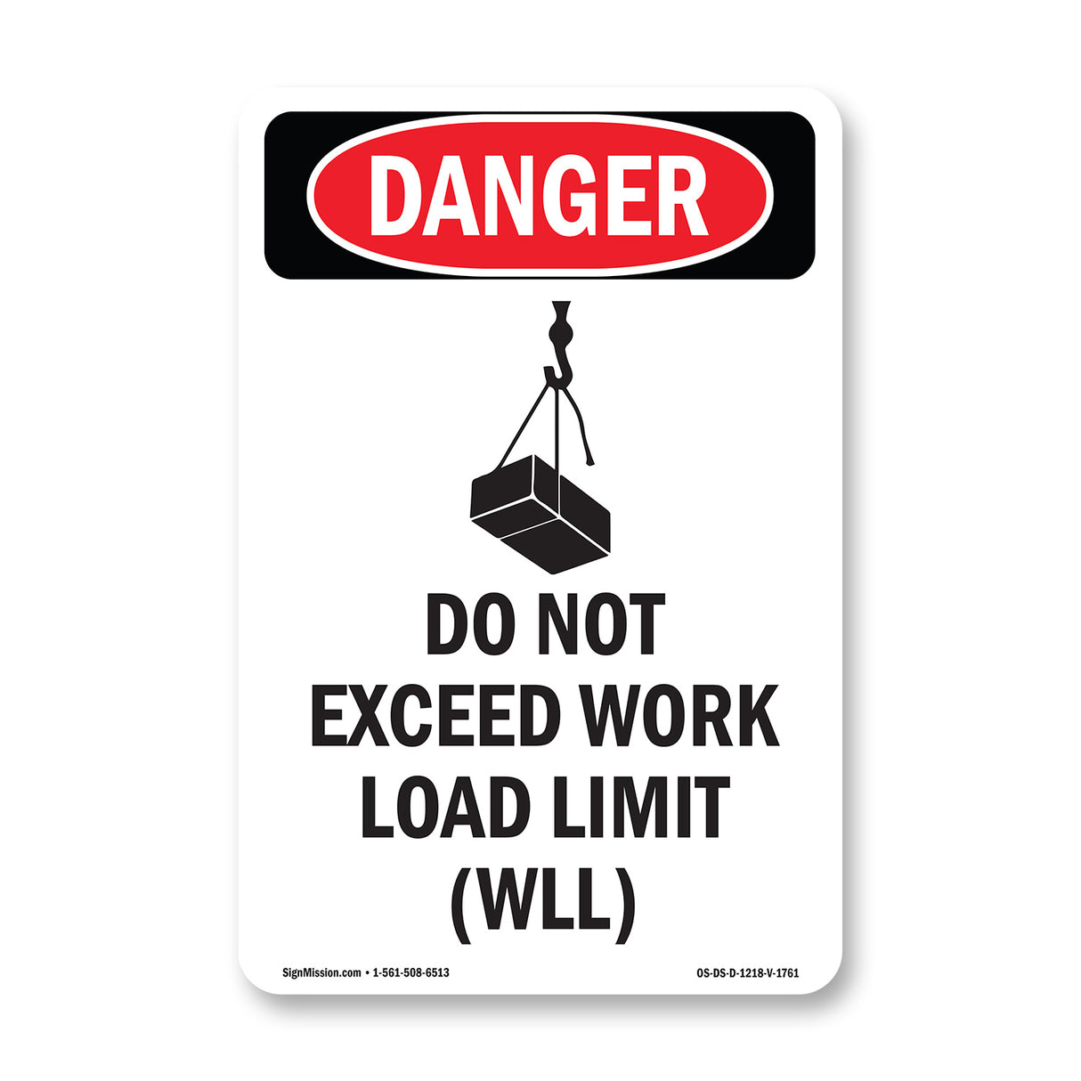 Do Not Exceed Work Load Limit Wll