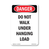 Do Not Walk Under Hanging Load