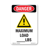 Custom Maximum Load - Lbs