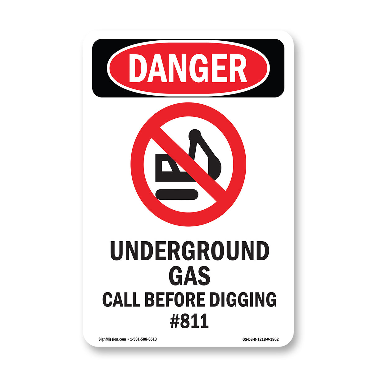 Underground Gas Call Before Digging #811