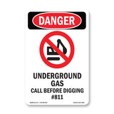 Underground Gas Call Before Digging #811