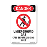 Underground Gas Call Before Digging #811