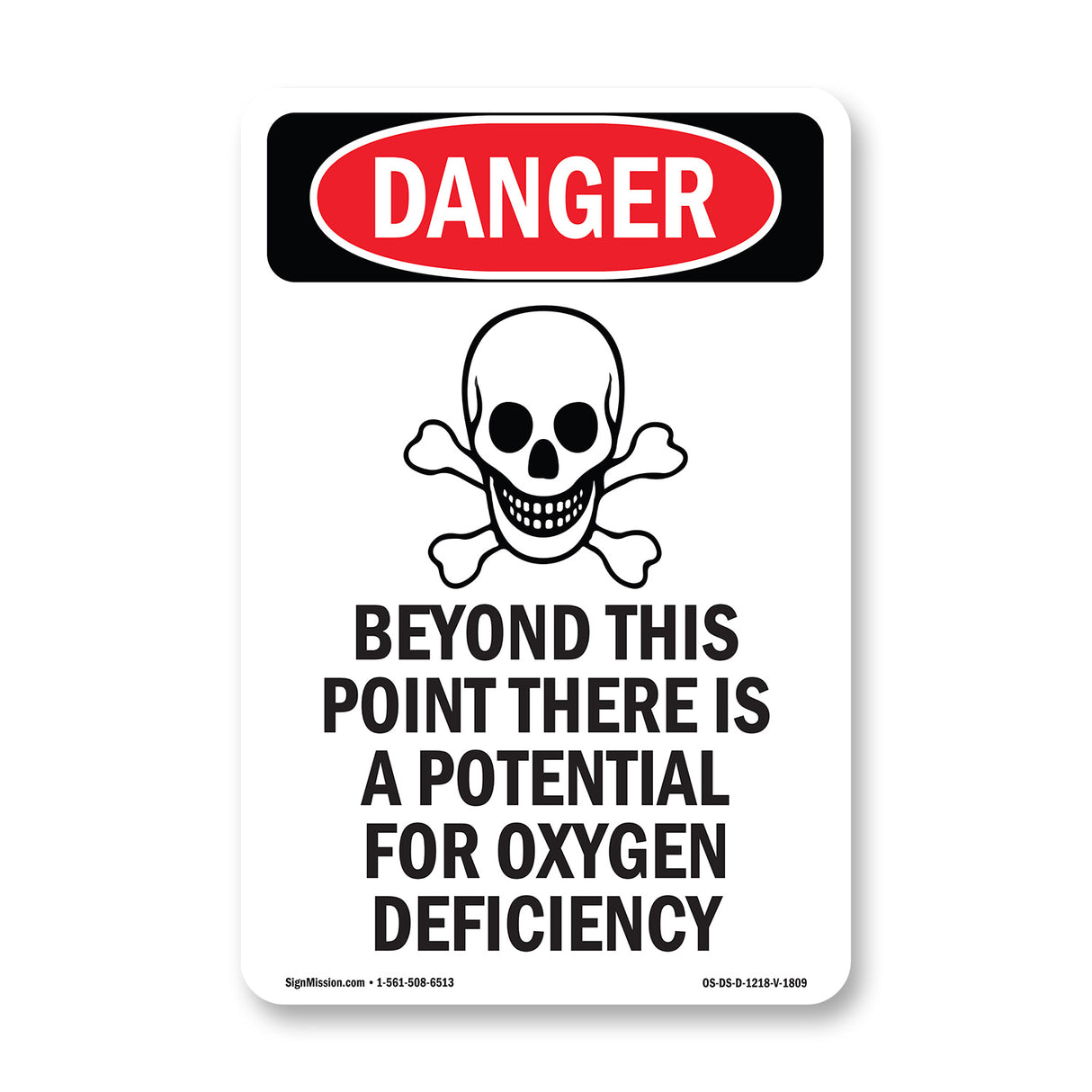 Oxygen Deficiency Beyond This Point