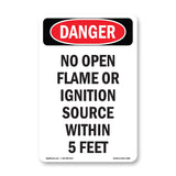 No Open Flame Or Ignition Source 5 Feet