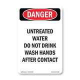 Portrait Untreated Water Do Not Drink