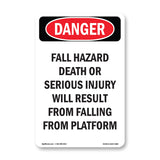 Fall Hazard Falling From Platform