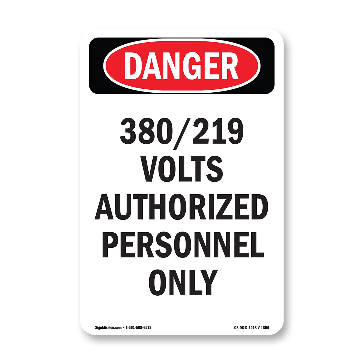 380 219 Volts Authorized Personnel Only