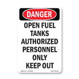 Open Fuel Tanks Authorized Personnel