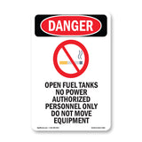 Open Fuel Tanks No Power