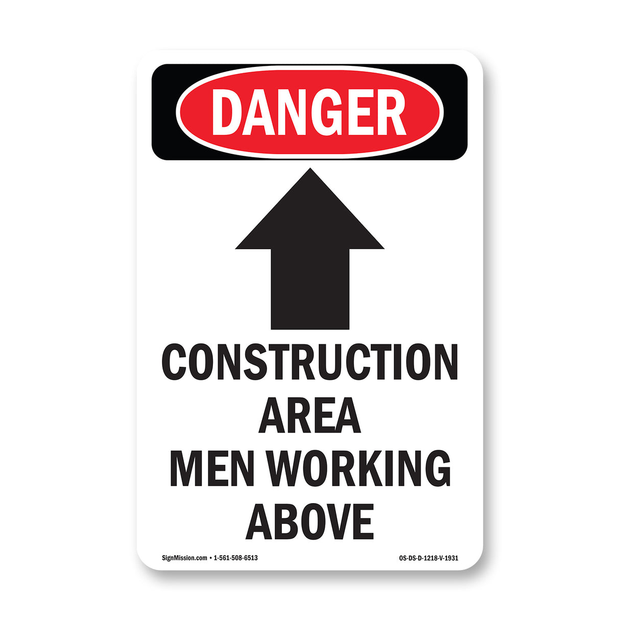 Construction Area Men Working Above