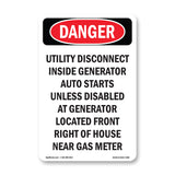 Utility Disconnect Inside Generator Auto