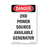 2nd Power Source Available Generator