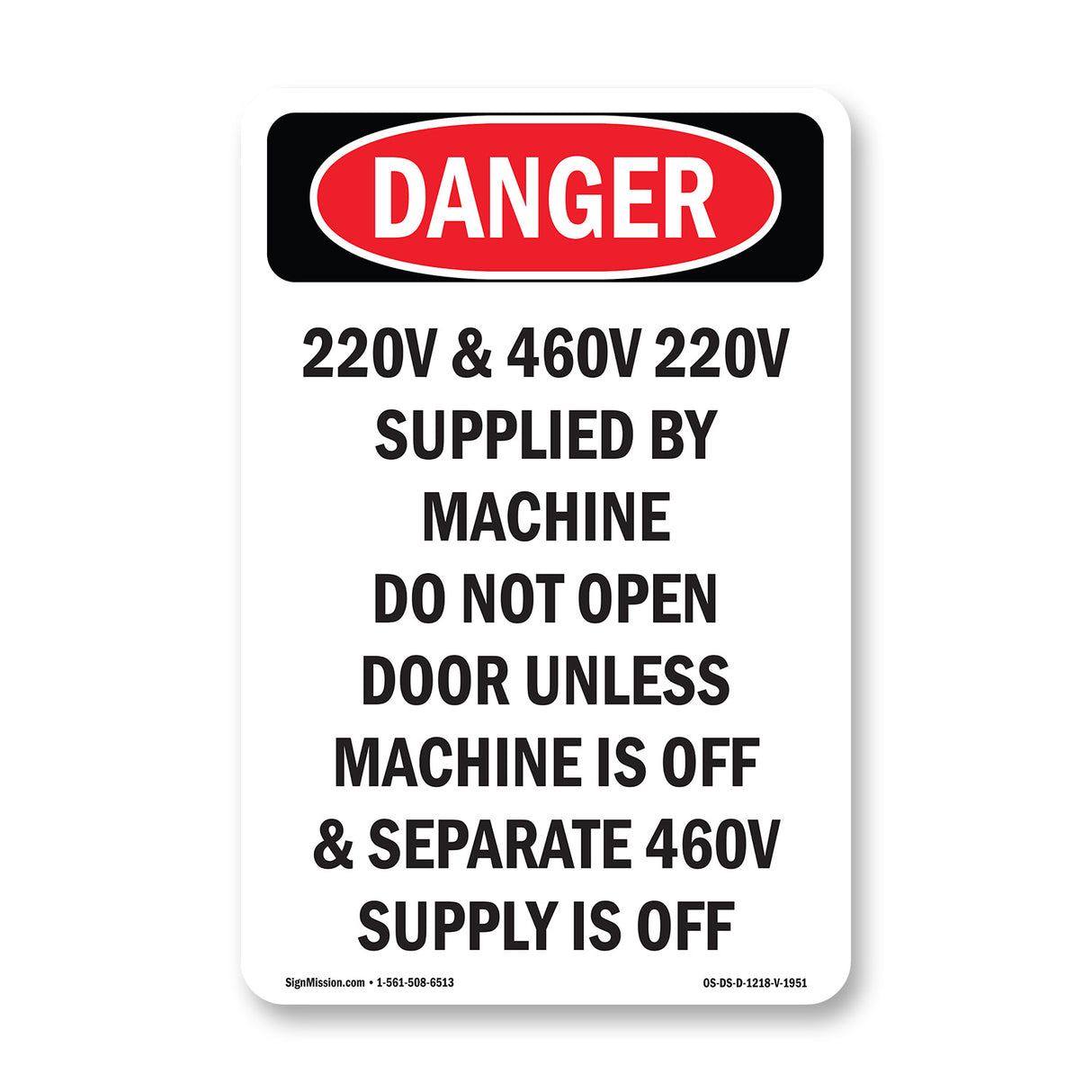 220V And 460V 220V Supplied By Machine Do