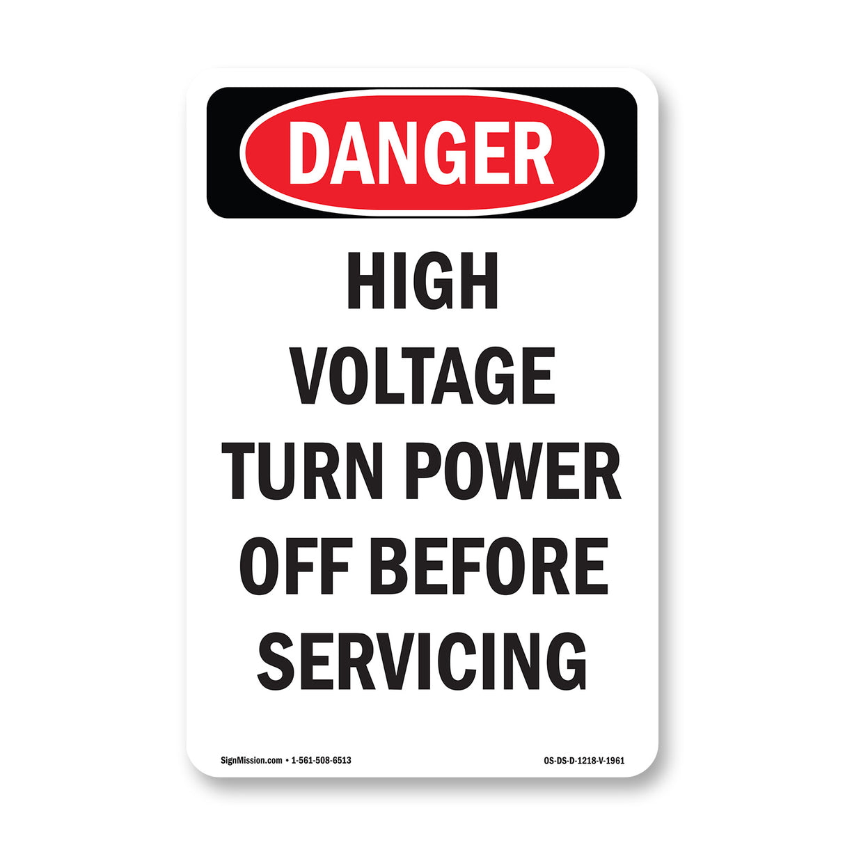 High Voltage Turn Power Off Before