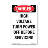 High Voltage Turn Power Off Before