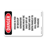 House Is Fed By Backup Generator Mains Must