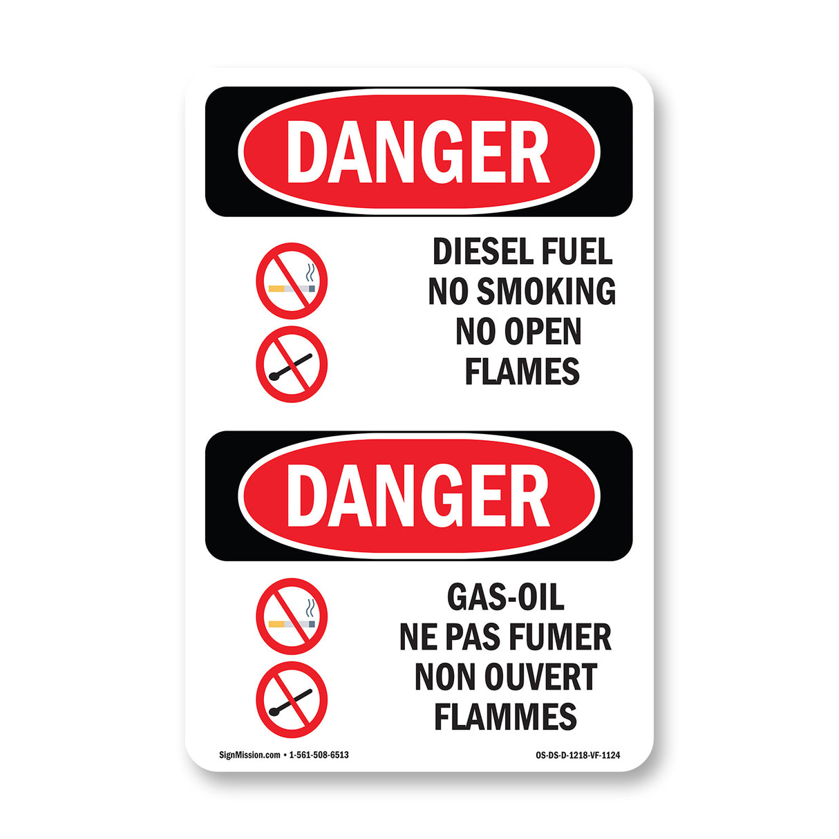 Diesel Fuel No Smoking No Open Flames