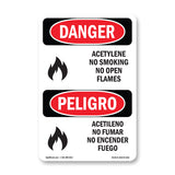 Acetylene No Smoking No Open Flames
