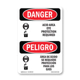 Acid Area Eye Protection Required