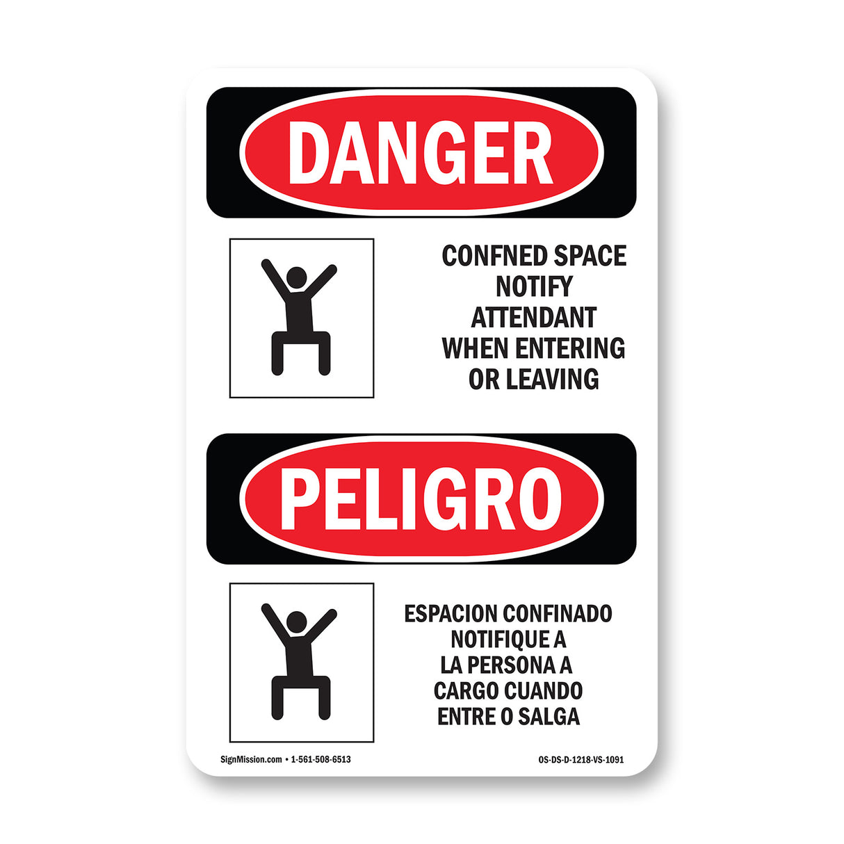 Confined Space Notify Attendant