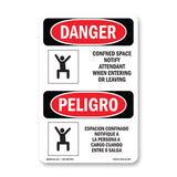 Confined Space Notify Attendant