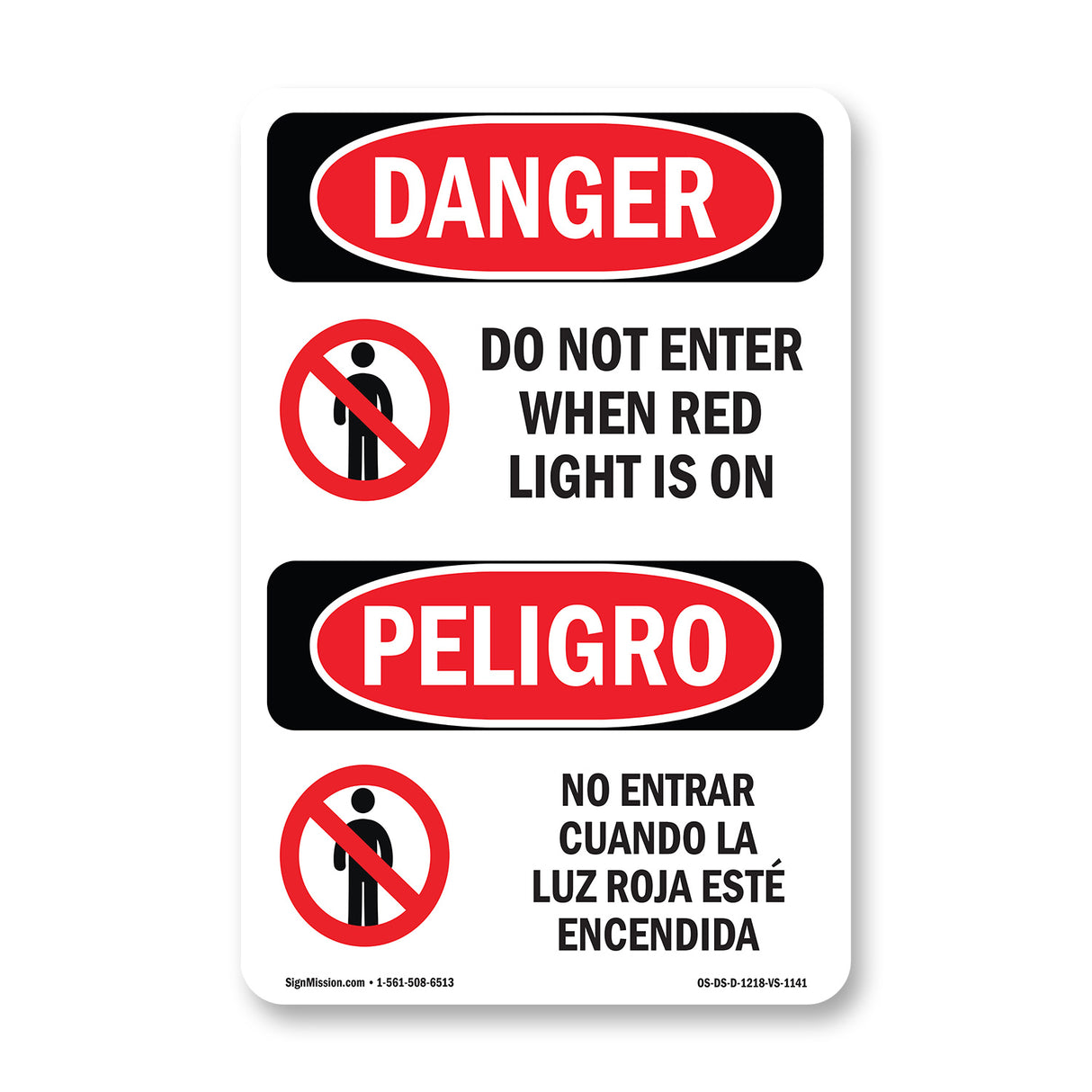 Do Not Enter When Red Light Is On