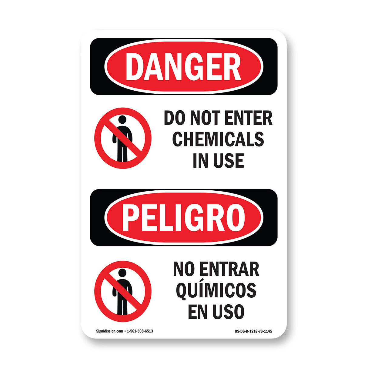 Do Not Enter Chemicals In Use