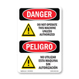 Do Not Operate This Machine Unless Authorize