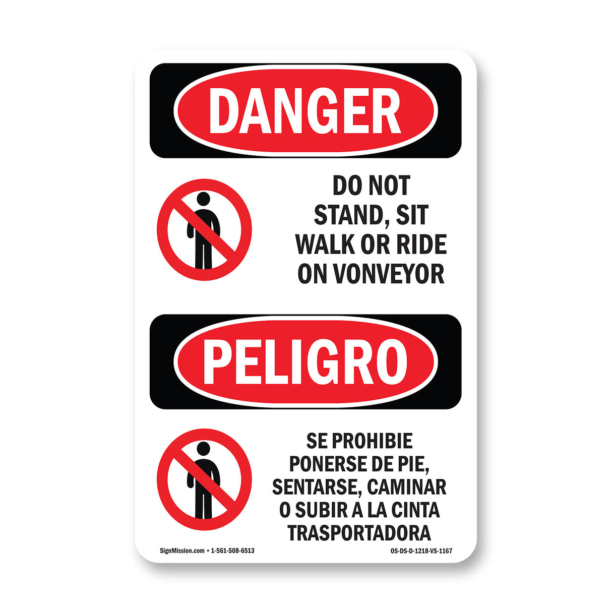 Do Not Stand  Sit  Walk Or Ride On Conveyor