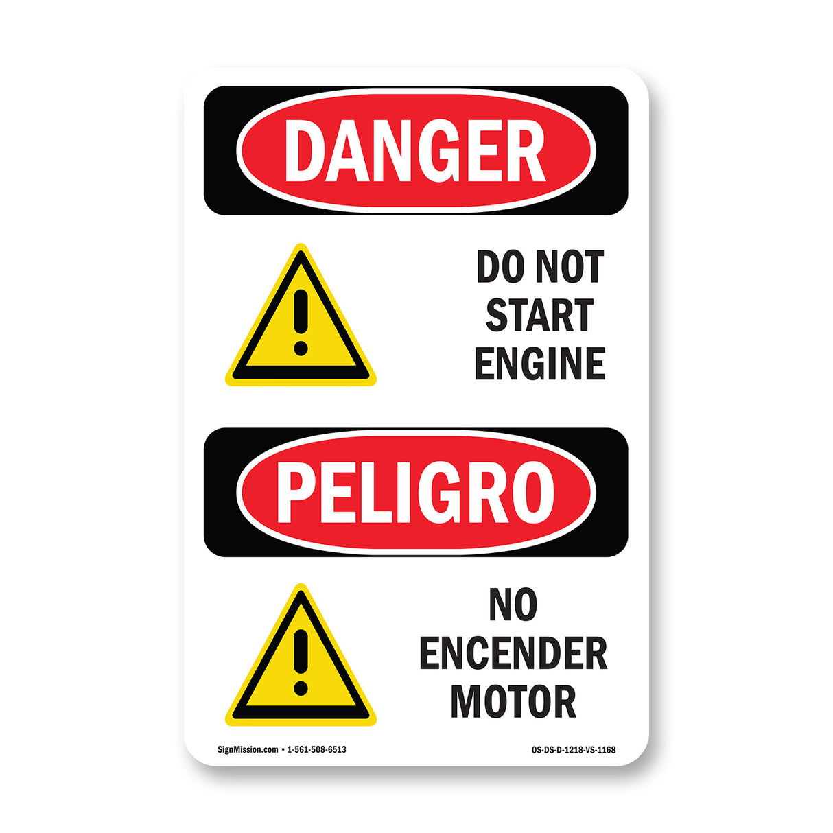 Do Not Start Engine