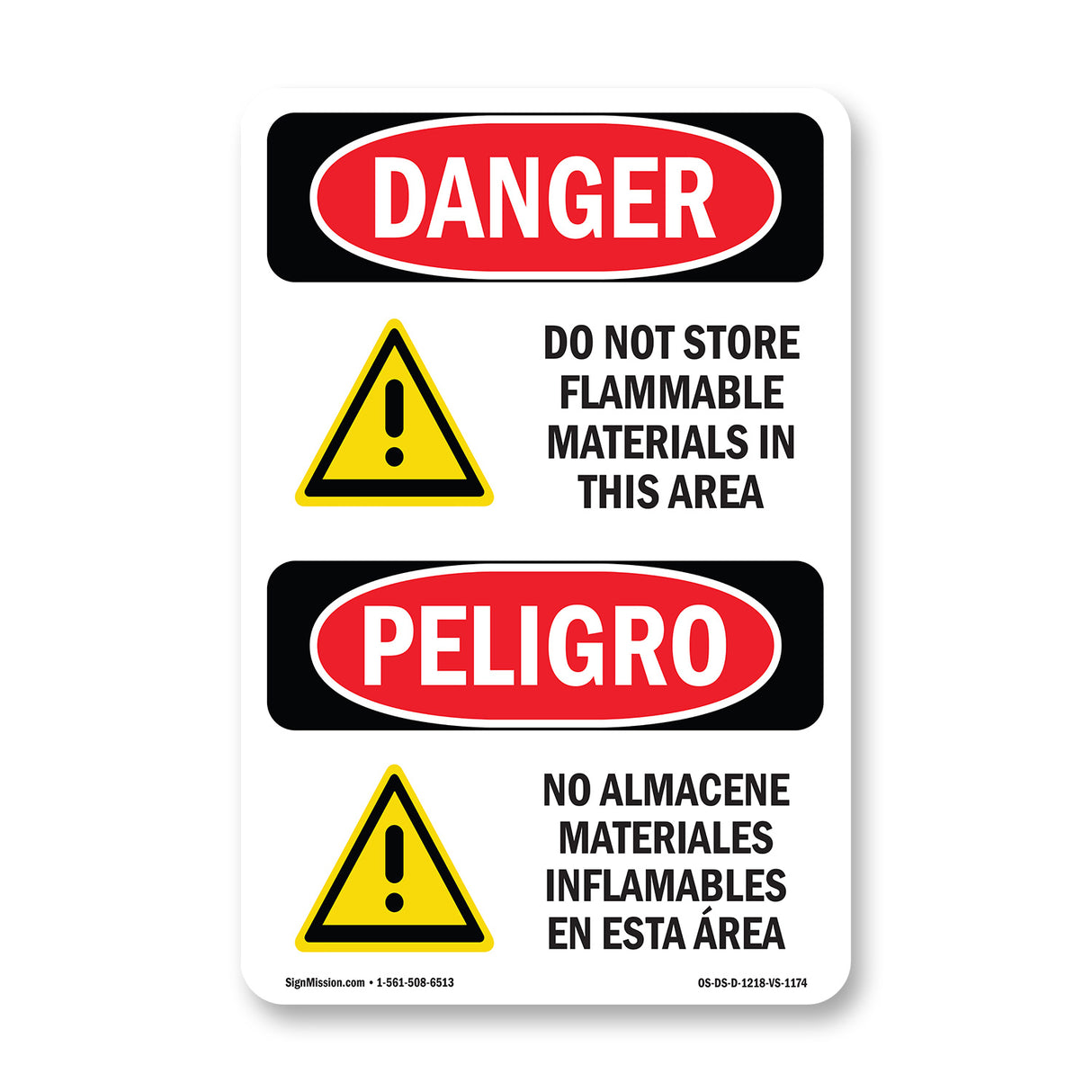 Do Not Store Flammable Materials