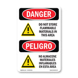 Do Not Store Flammable Materials
