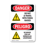 Do Not Travel With Forks Raised