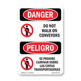 Do Not Walk On Conveyors