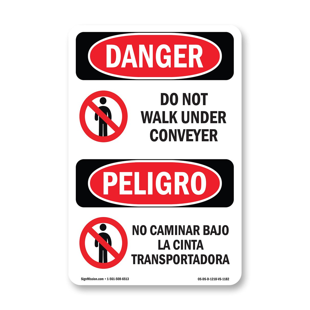 Do Not Walk Under Conveyor
