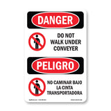 Do Not Walk Under Conveyor