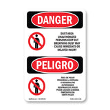 Dust Area Unauthorized Persons Keep Out
