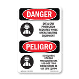 Eye And Ear Protection Required