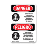 Eye And Hearing Protection Required