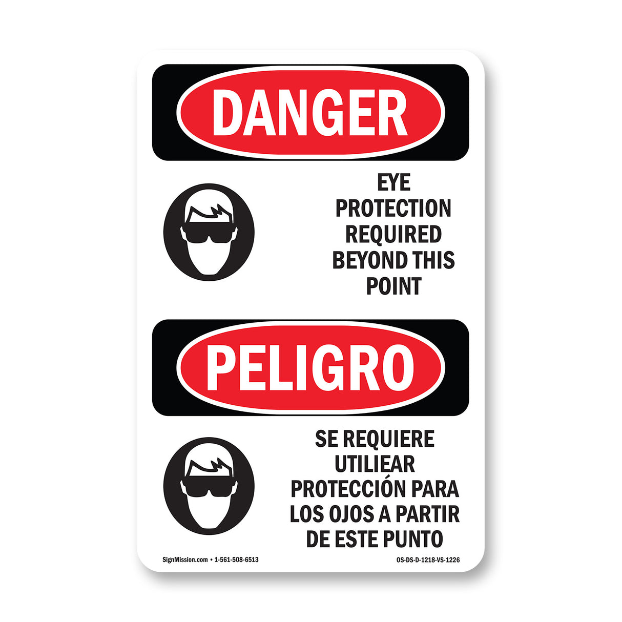 Eye Protection Required Beyond This Point